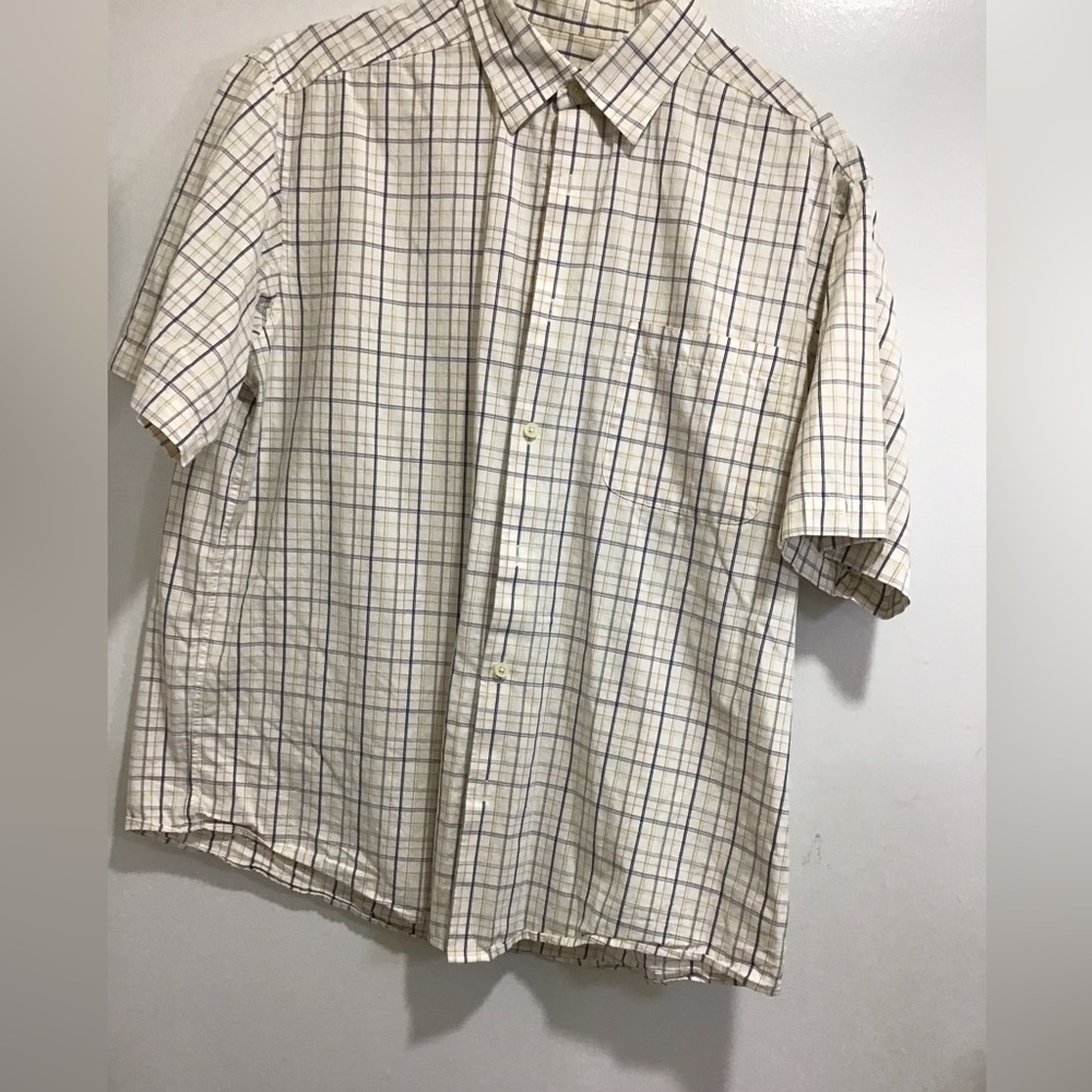 NWOT Beautiful Talbots Short Sleeve Casual Button Down Shirt in L